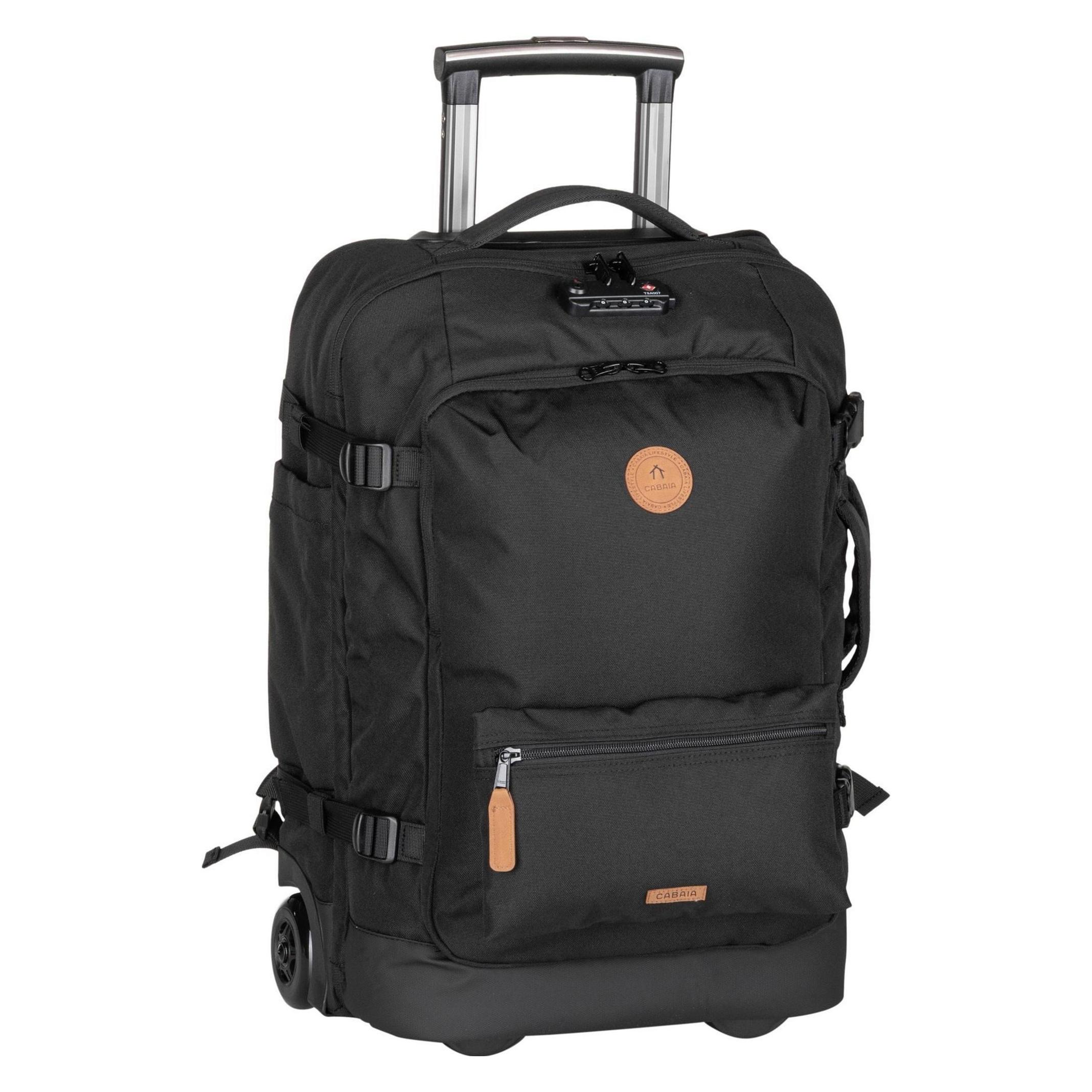 Cabaia, Koffer, Koffer & Trolley Soft Suitcase Small, Zwart, (48 l)
