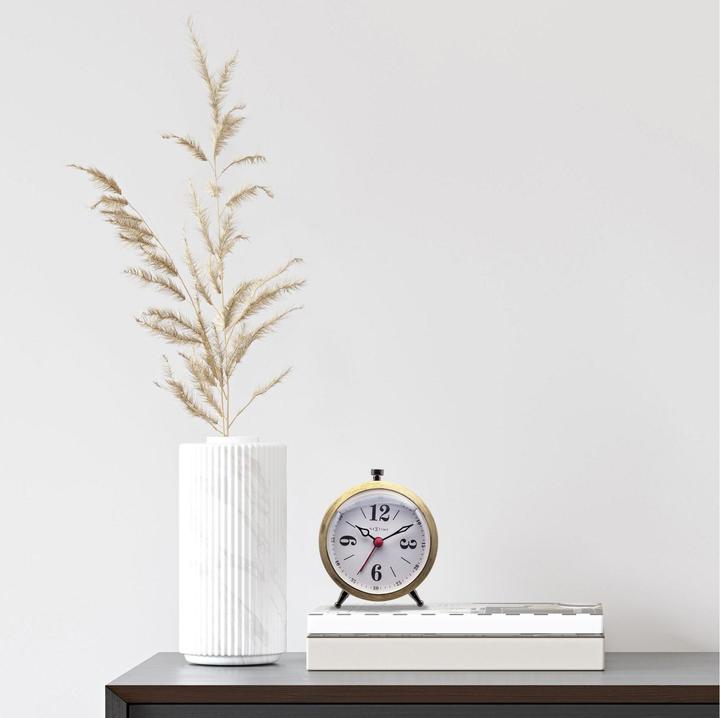 Produktbild Nextime Klassischer Wecker Harvey Weiss/Gold