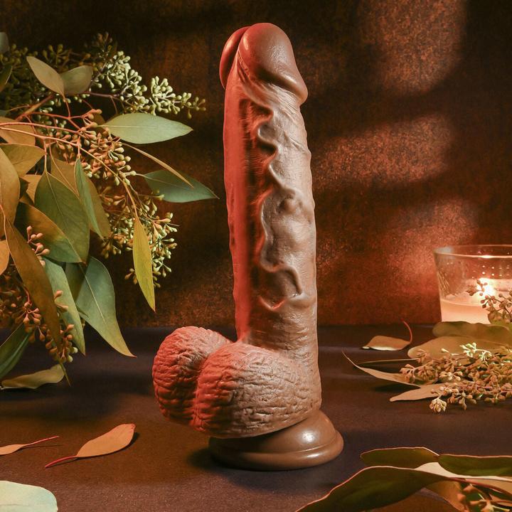 Actual product image Evolved REALISTIC DILDO, DARK 20.3 cm