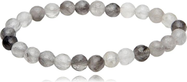 Immagine prodotto Leyda Bracciale in quarzo grigio (18 cm, Pietra)