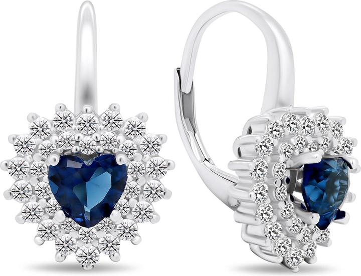Produktbild Brilio Silver - Romantic silver earrings with zircons EA421WB