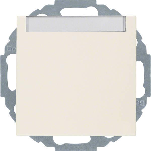 Productafbeelding Berker Wandcontactdoos met randaarde met klapdeksel en opschriftenveld Q.1/Q.3 antraciet, fluweel