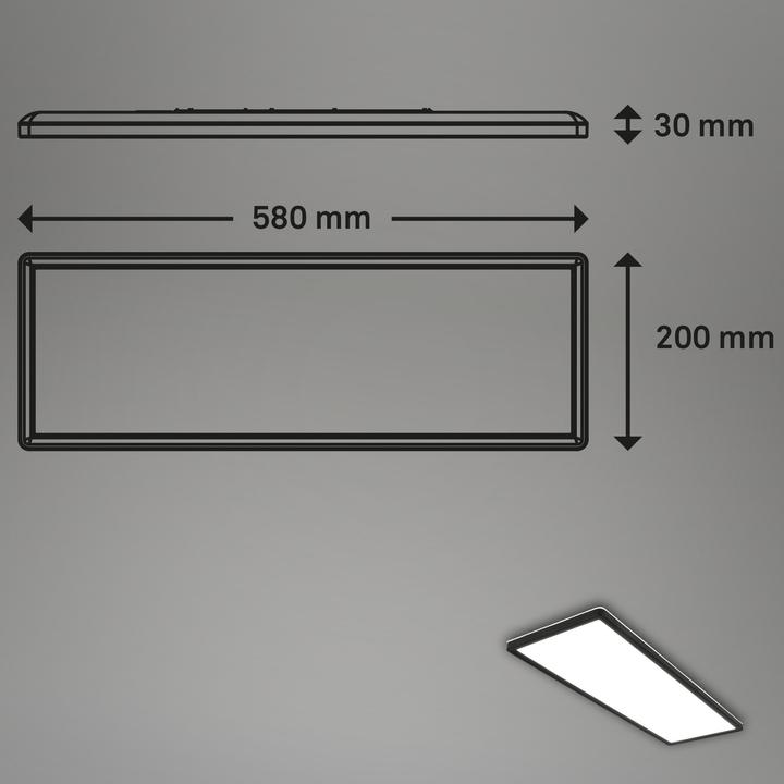 Actual product image Briloner LED panel (3000 lm)