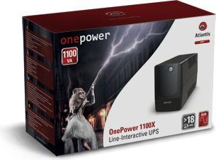 Produktbild Land OnePower PX1100 1,1 kVA 550 W 4 Steckdose(n) AC (550 W, Line-Interaktiv USV)