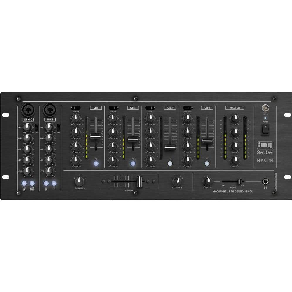 Img Stage Line Mpx-44/Sw (Mixer da club, Mixer battaglia), Mixer audio, Nero
