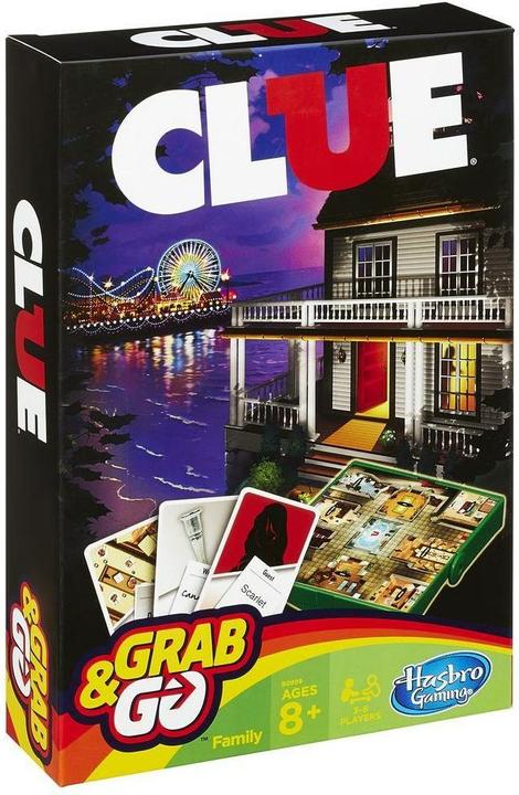 Hasbro GAMING CLUE grab and go FI, B0999179 (Multilingual)