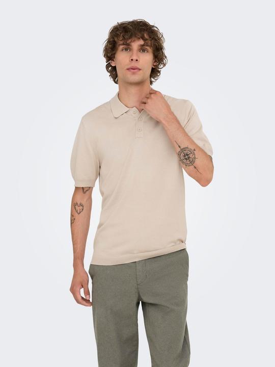 Produktbild Only & Sons Normal geschnitten Polokragen Pullover Polo (L)