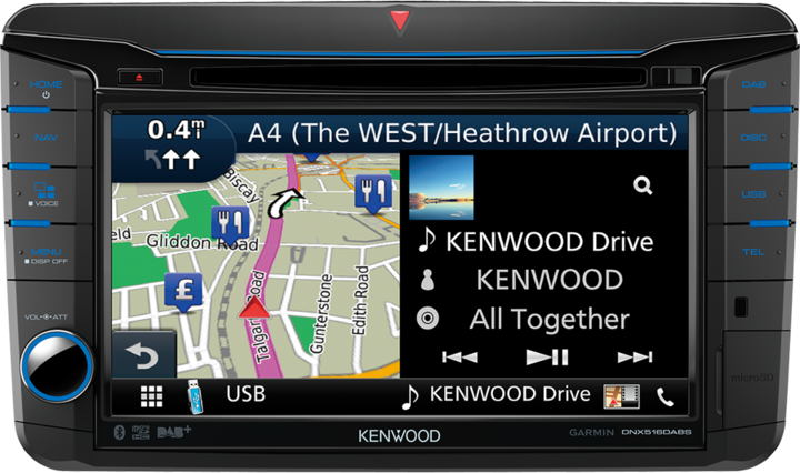 Produktbild Kenwood Corp. DNX516DABS ohne DAB-Antenne (Apple Carplay, Android Auto)