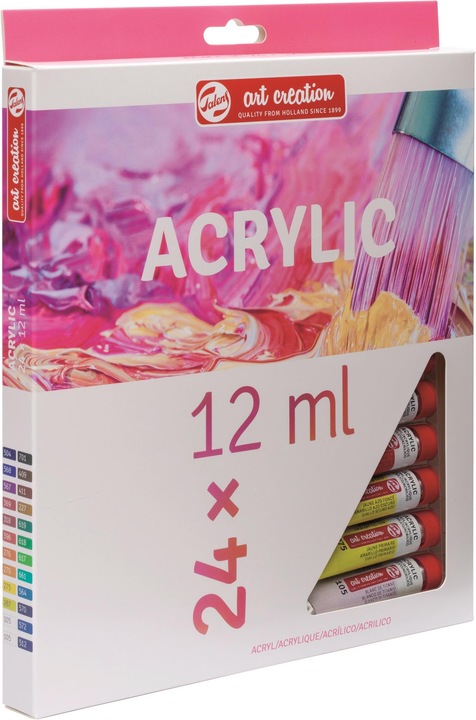 Produktbild Talens Acrylmalset 24x12ml (Mehrfarbig, 12 ml)