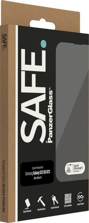 Actual product image Safe. Display protector Case Friendly (1 Piece, Samsung Galaxy S22 5G, Samsung Galaxy S23)