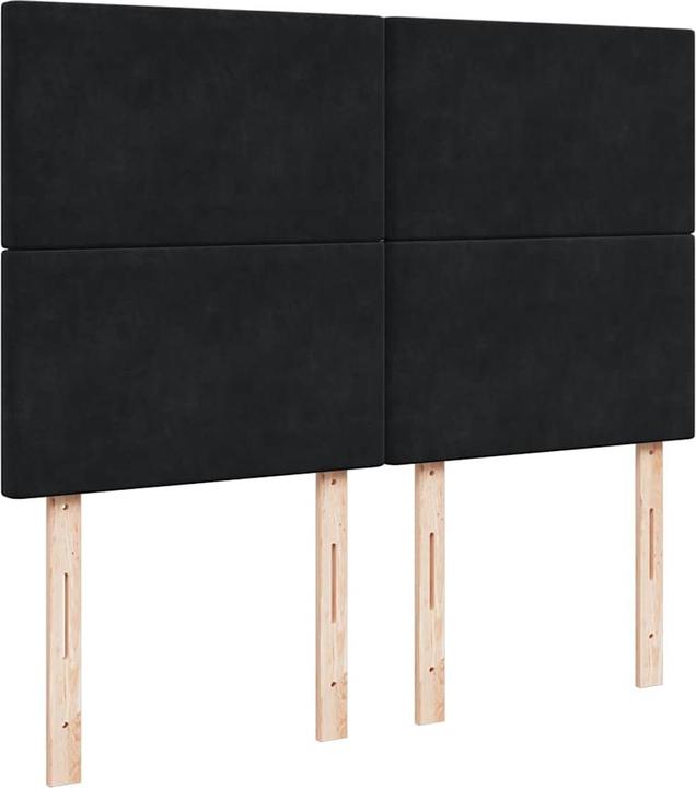 Actual product image vidaXL Bo x spring bed with mattress 160 x 200 cm velvet (160 x 200 cm)