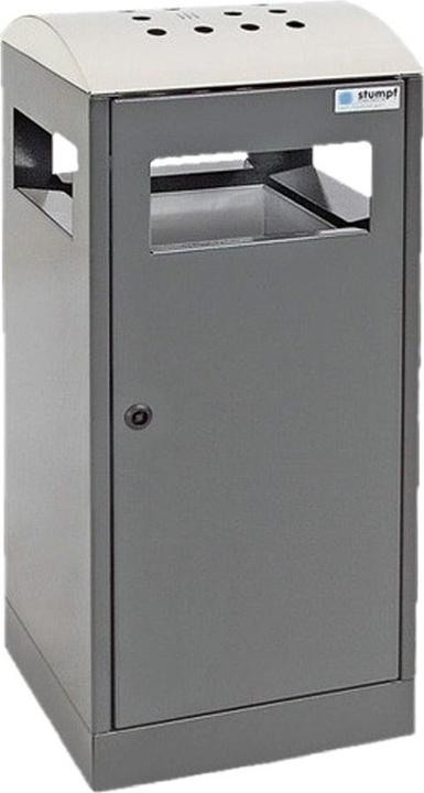 Actual product image Waste collector with ashtray, capacity 90 l, charcoal. (90 l)
