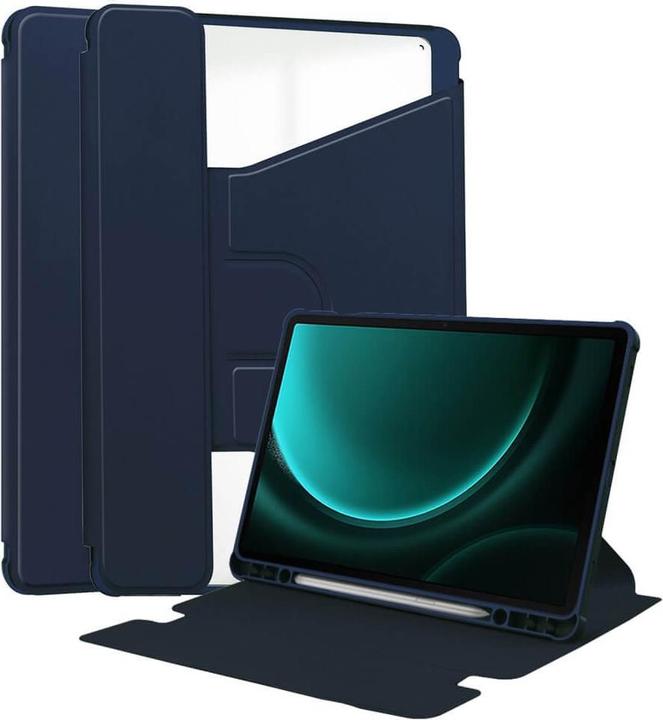 Produktbild Cover-Discount Galaxy Tab S9 FE+ - 360-Grad Tablet Hülle dunkelblau (Galaxy Tab S9 FE+)
