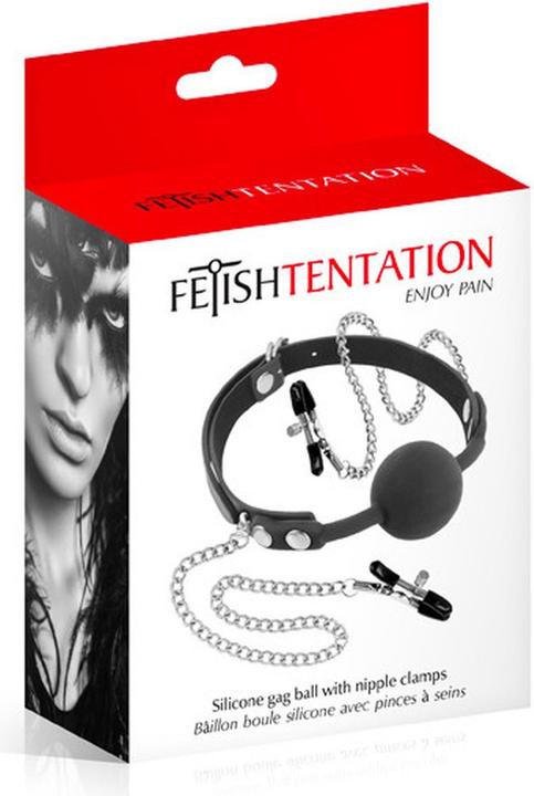 Image du produit Fetish Tentation Baillon pinces à tétons -