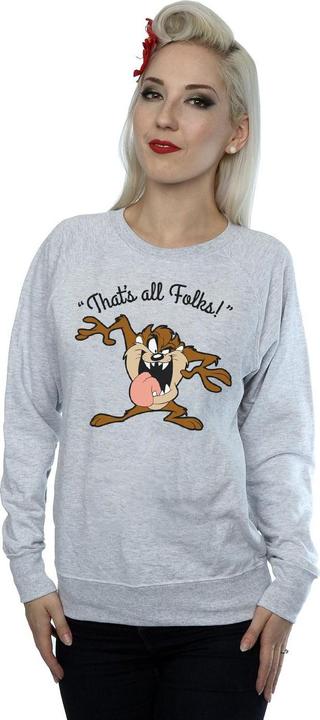 Produktbild Looney Tunes Womens/Ladies That's All Folks Taz Sweatshirt (L)