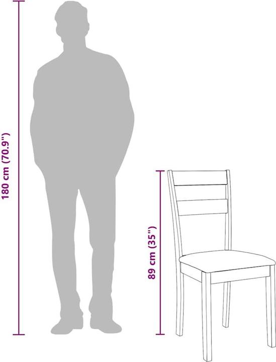 Actual product image vidaXL Esszimmerstuhl