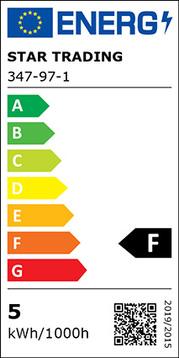 Label énergétique Scharnberger+Hasenbein Lampe LED (GX53, 4.50 W, 470 lm, 1 x, F)