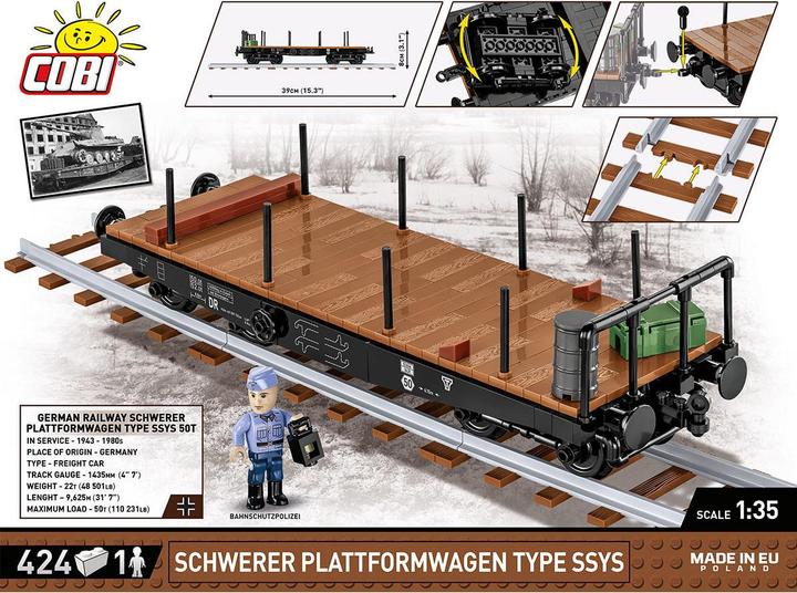 Produktbild Cobi Schwerer Plattformwagen Typ SSY