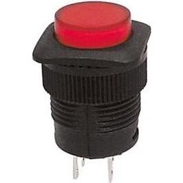 Velleman Push-Button Switch Off-(On) With Red Led, Taster + Schalter, Rot