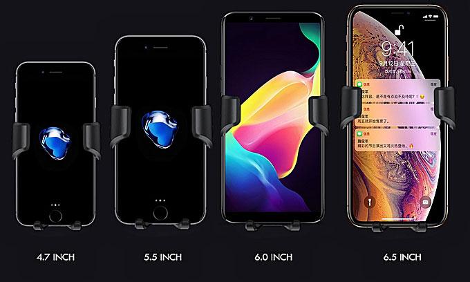 Produktbild PhoneLook Gravity Air Ventilation universal Handyhalter mit Kunstleder Finish