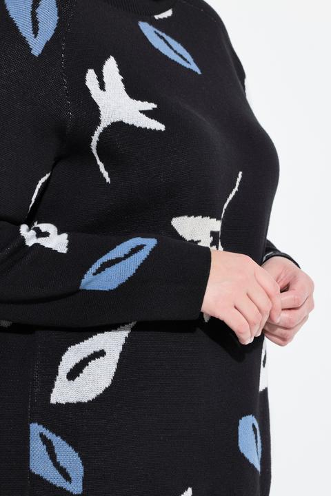 Produktbild Ulla Popken Pullover, Blätter, U-Boot-Ausschnitt, Langarm (42, 44)