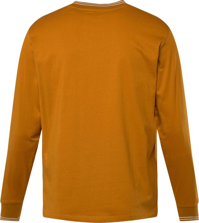 Produktbild Men+ Langarmshirt, Kontraststreifen, Druck vorne, bis Gr. 8 XL (7XL)