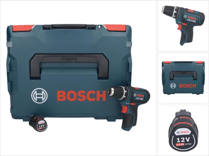 Immagine prodotto Bosch Professional Bosch GSR 12V-15 Trapano avvitatore professionale a batteria 12 V 30 Nm + 1x batteria ricaricabile (Batteria ricaricabile)