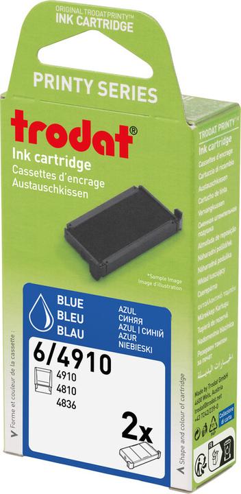 Produktbild Trodat ® Stempelersatzkissen 6/4910 4910 4810 4836 4910SA 29 x 9 mm (B x H) blau