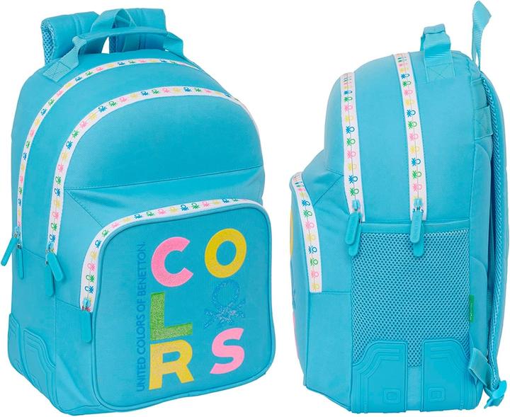 Actual product image Benetton Spring Backpack Pouch and Makeup Bag Set