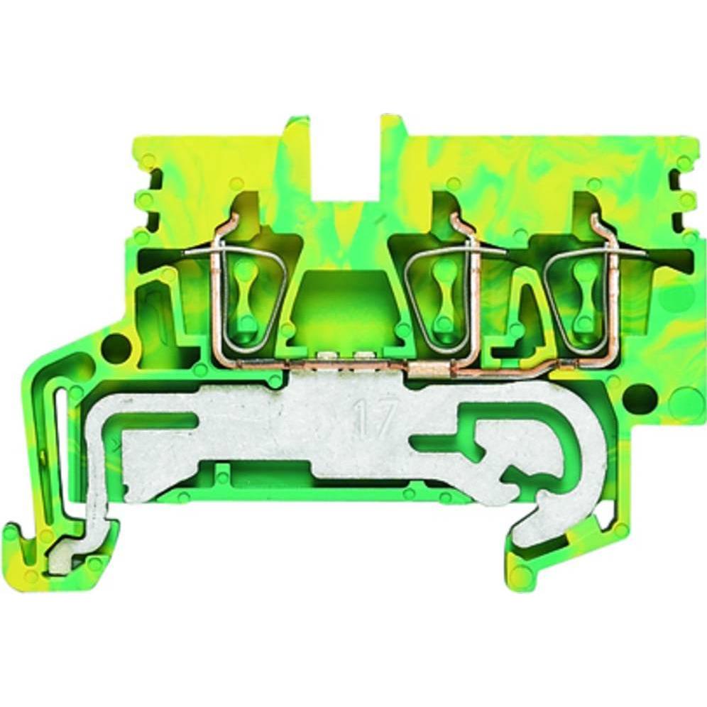 Weidmüller Z-series, PE terminal,ZPE 2.5N/3AN, Accessori di elettronica + Alloggiamento, Verde, Giallo