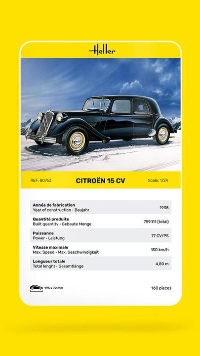 Produktbild Heller Citroen 15 CV