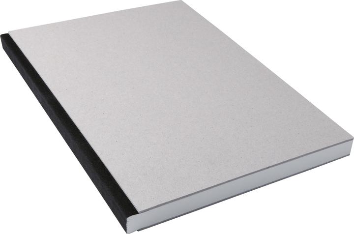 Actual product image Kunst&Papier Sketchbook gray cardboard bound (A4, Hardcover)