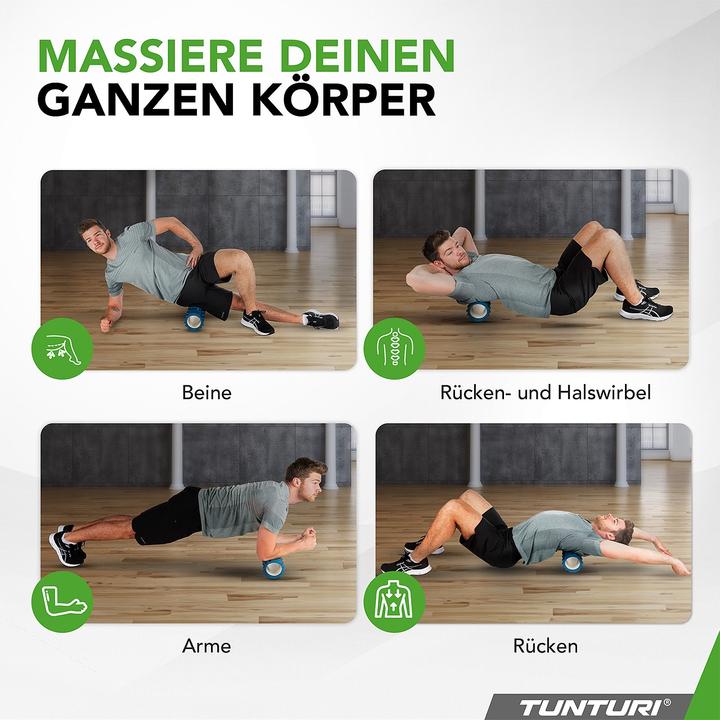 Immagine prodotto Tunturi Yoga Massageroller 33 cm Petrolblau
