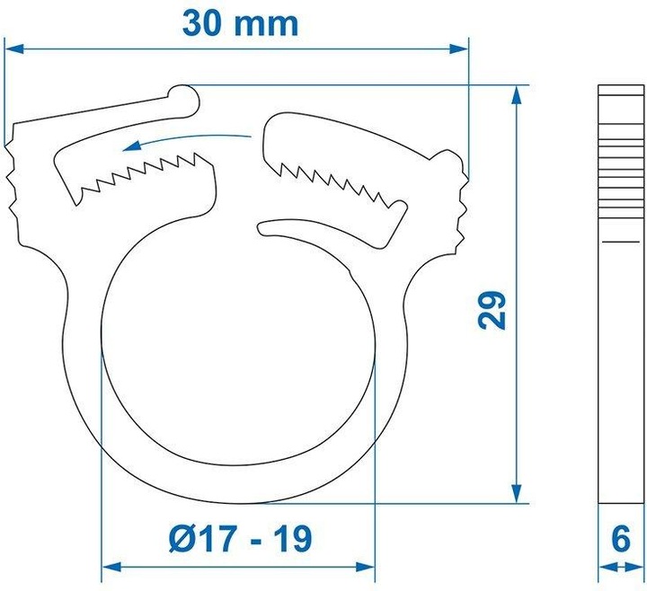 Image du produit ProPlus Collier de serrage Snapper 17-19mm 3 pièces sous blister