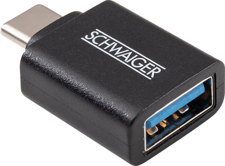 Immagine prodotto Schwaiger Ladeadapter USB3.1C->USB3.0A schwarz