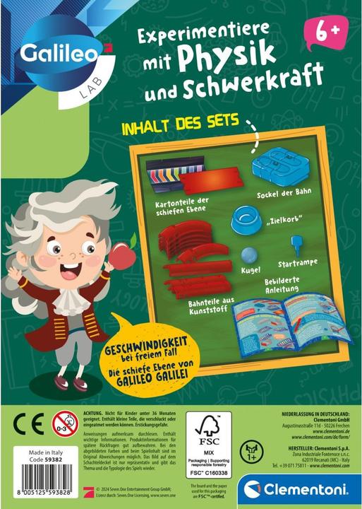 Produktbild Clementoni Experimentiere mit Physik und Schwerkraft