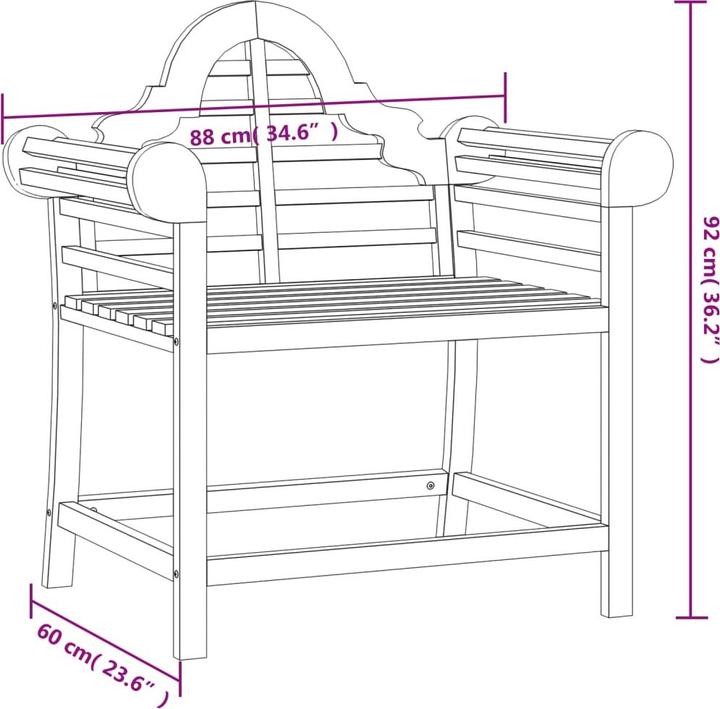 Produktbild vidaXL Gartenstuhl