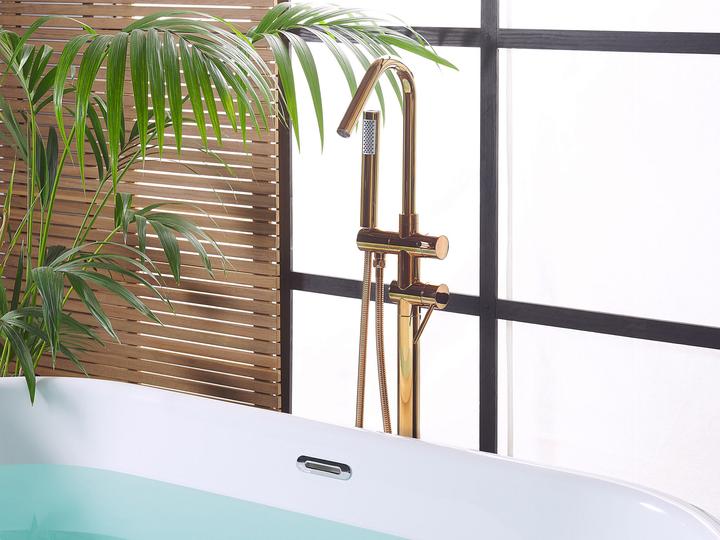 Actual product image Beliani Free-standing copper bath mixer VICTORIA