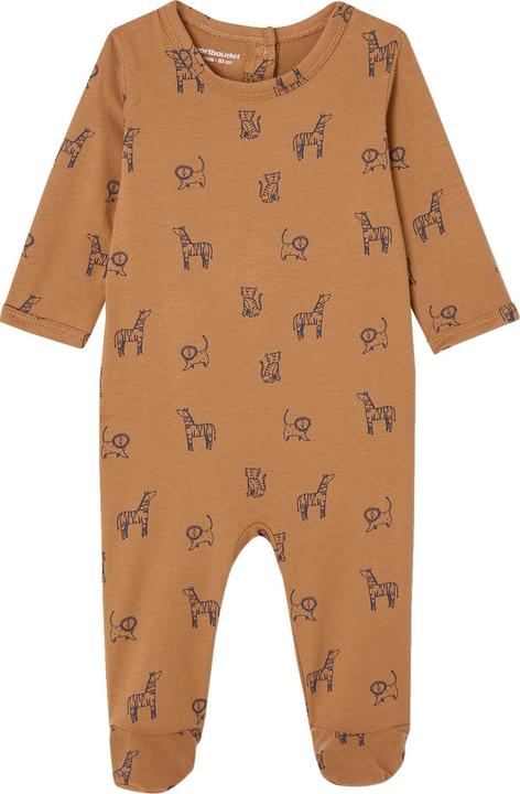 Vertbaudet Bio-Kollektion: 2er-Pack Baby Strampler SAFARI