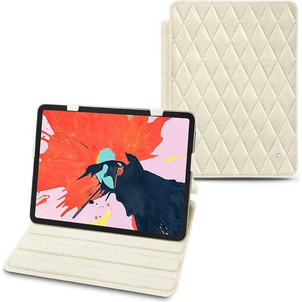 Noreve Lederschutzhülle horizontal (iPad Air 2022 (5. Gen), iPad Air 2020 (4. Gen)), Tablet Hülle, Weiss