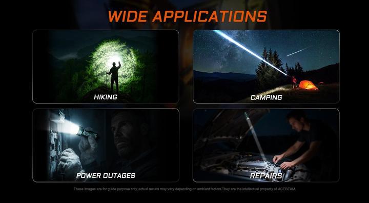 Image du produit AceBeam LED-Taschenlampe E10 2.0, 1'200 Lumen (inkl. Akku) (8.80 cm, 1200 lm)