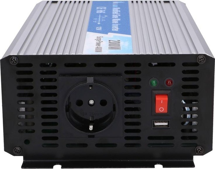 Image du produit Extralink CONVERTISSEUR DE TENSION 12V - 230V, 2000W, MODIFIED SINUS OPIM-2000W