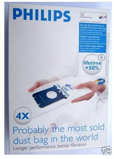 Produktbild Philips s-bag Classic Long Performance FC8021/03 (4 x)