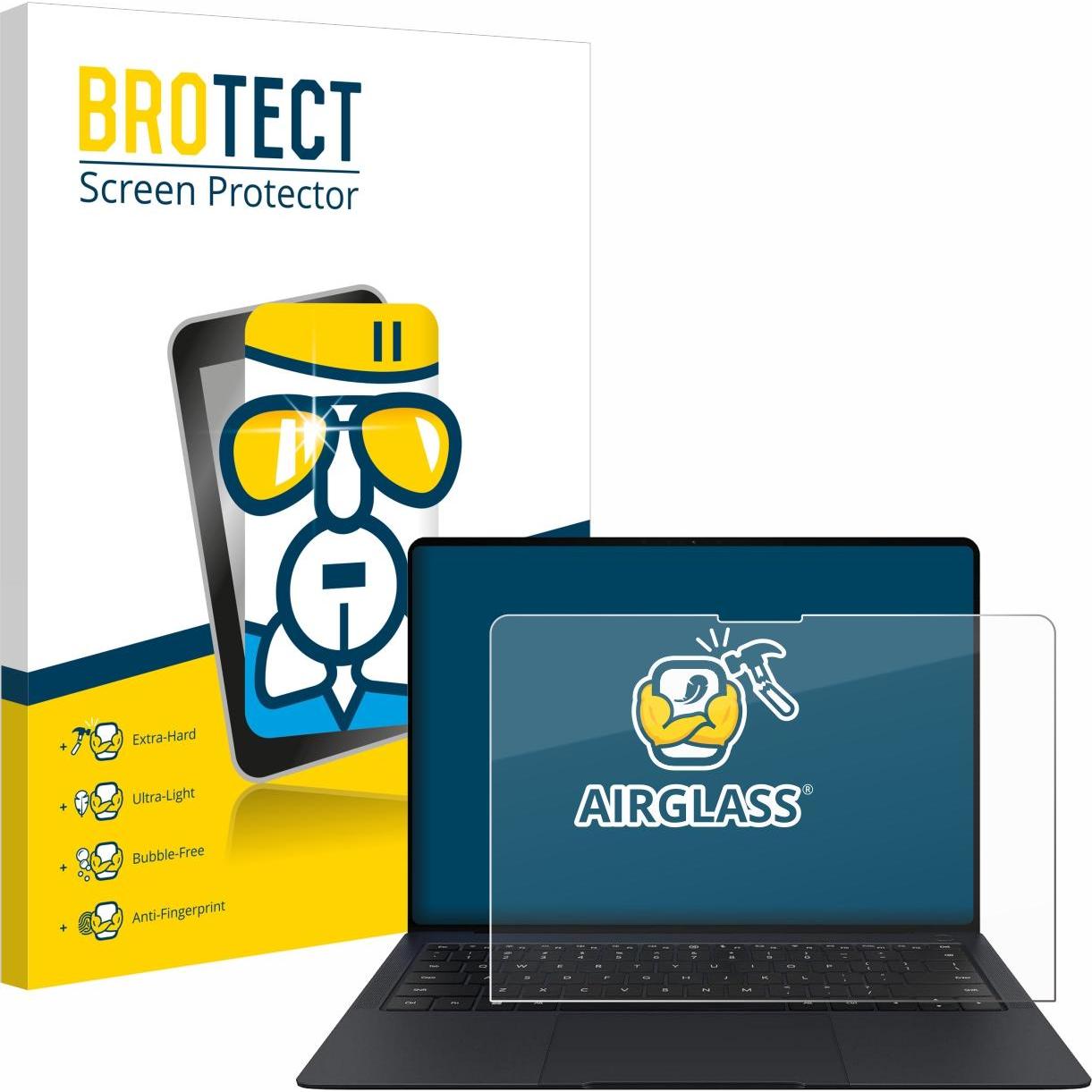 BROTECT AirGlass Panzerglasfolie (2024"), Notebook Schutzfolie