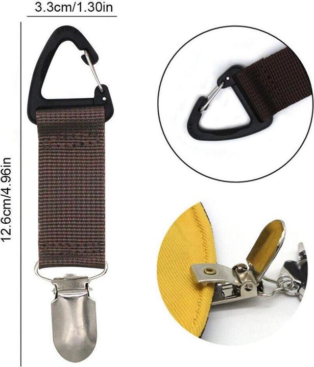 Actual product image JTI Hat clip for bag - brown