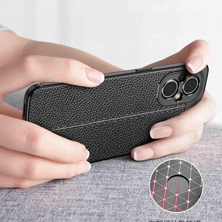 Produktbild Cadorabo TPU Cover Kunstleder Struktur (OnePlus Nord N200 5G)