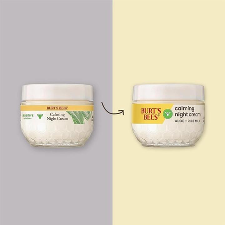 Image du produit Burt's Bees Crème de nuit sensible Extrait de coton (Crème de nuit)