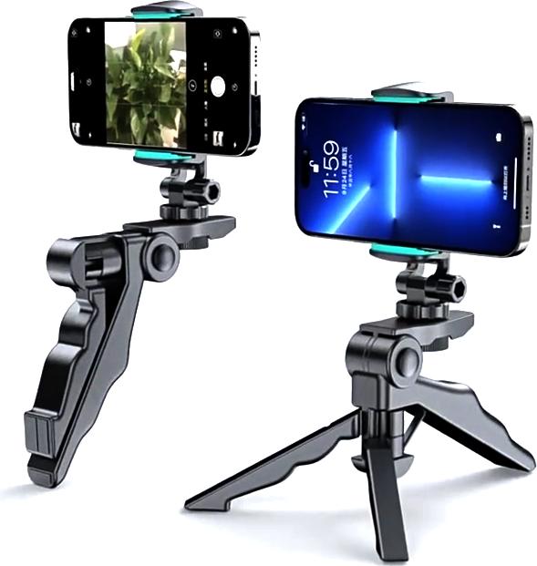Image du produit PhoneLook Trépied pour smartphone extensible avec perche à selfie et rotation à 360 degrés