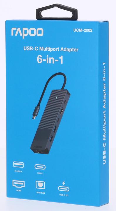 Produktbild Rapoo UCM-2002 (USB-C, 6 Ports)