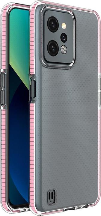 Hurtel Spring Case für Realme C31 Silikonhülle mit Rahmen hellrosa (Nokia C31)